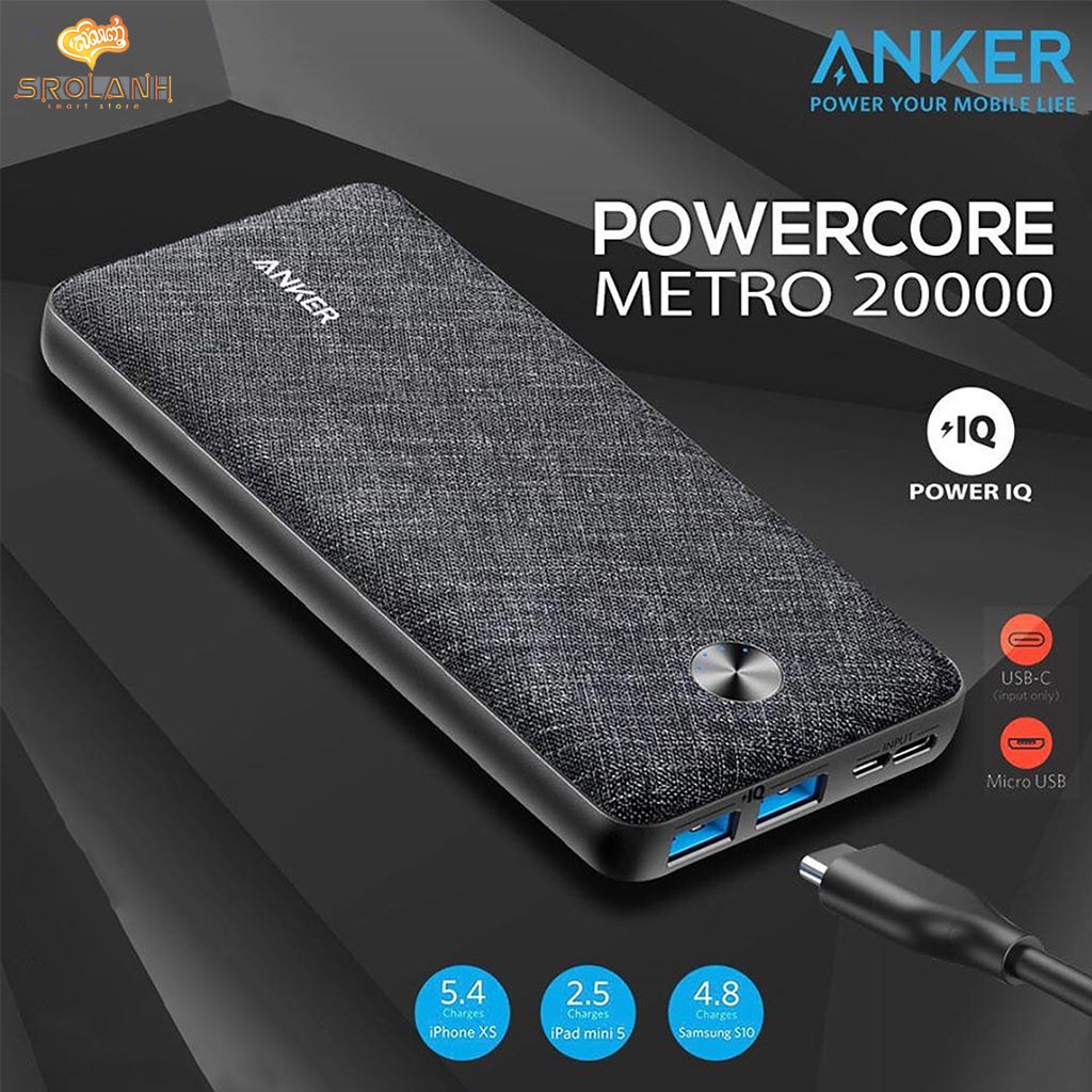 ANKER PowerCore Metro Essential 20000mAh SROLANH